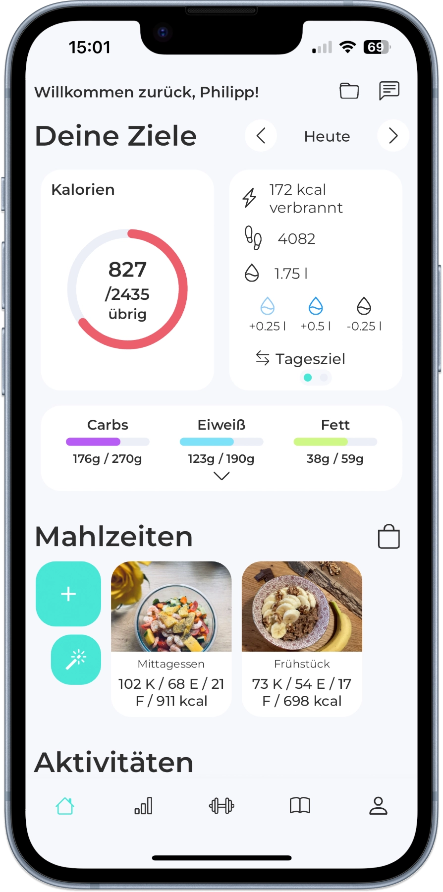 Trainings App Dashboard
